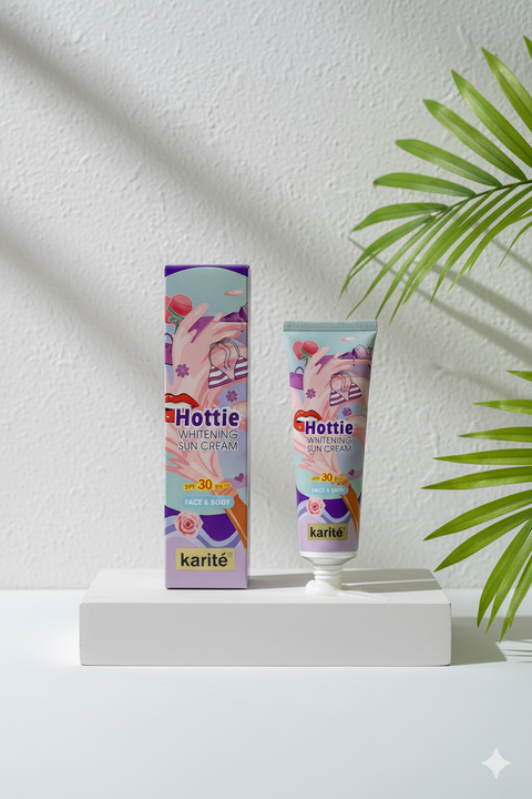 Karité Hottie Whitening Sun Cream SPF 30 PA+++ – Protector Solar Facial y Corporal